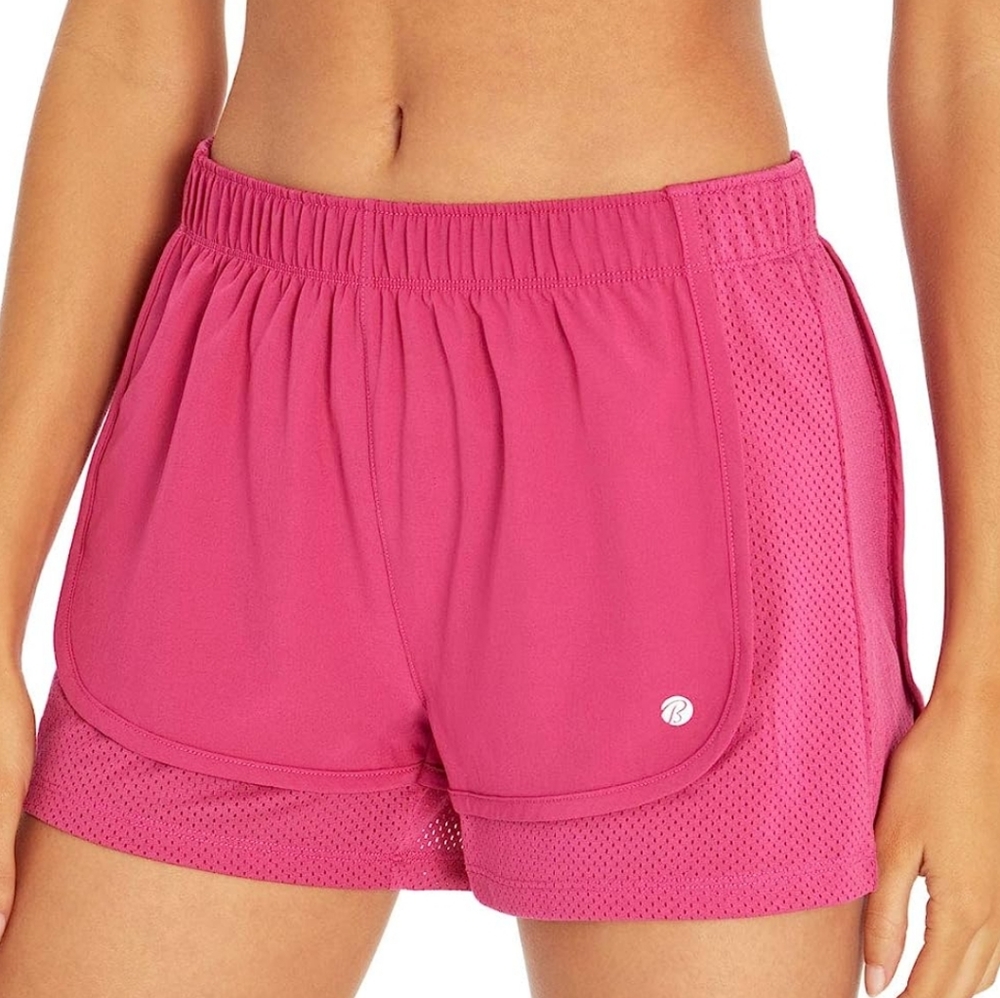 NWT Bally Total Fitness Women's Woven Dry-Wik Festival Fuchsia Shorts.